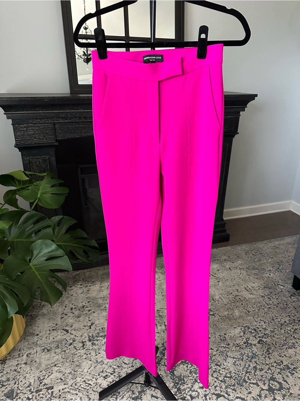 Generation Love Neon Pink Wide-Leg Trousers